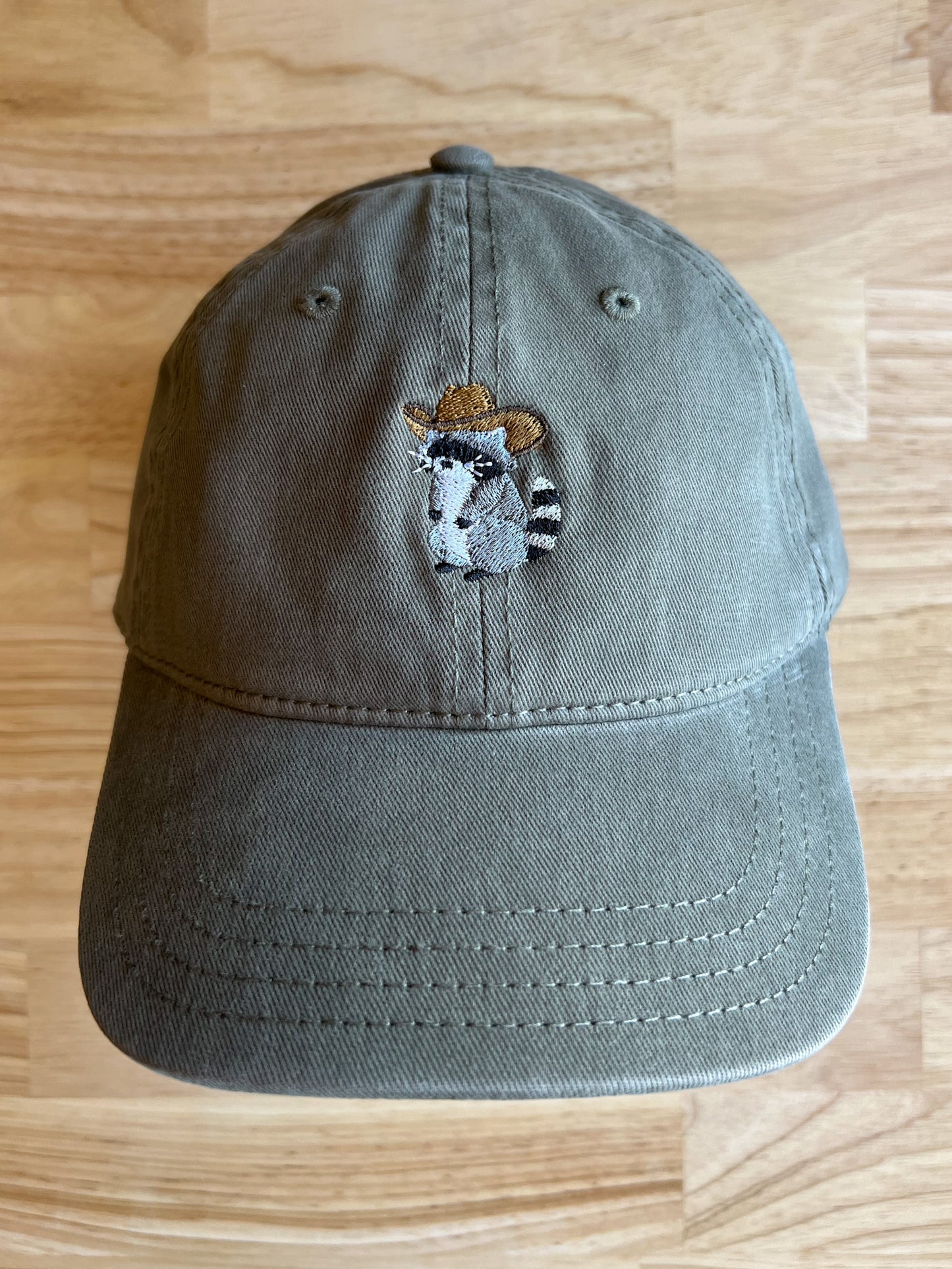 Cowboy Raccoon Low Profile Dad Hat