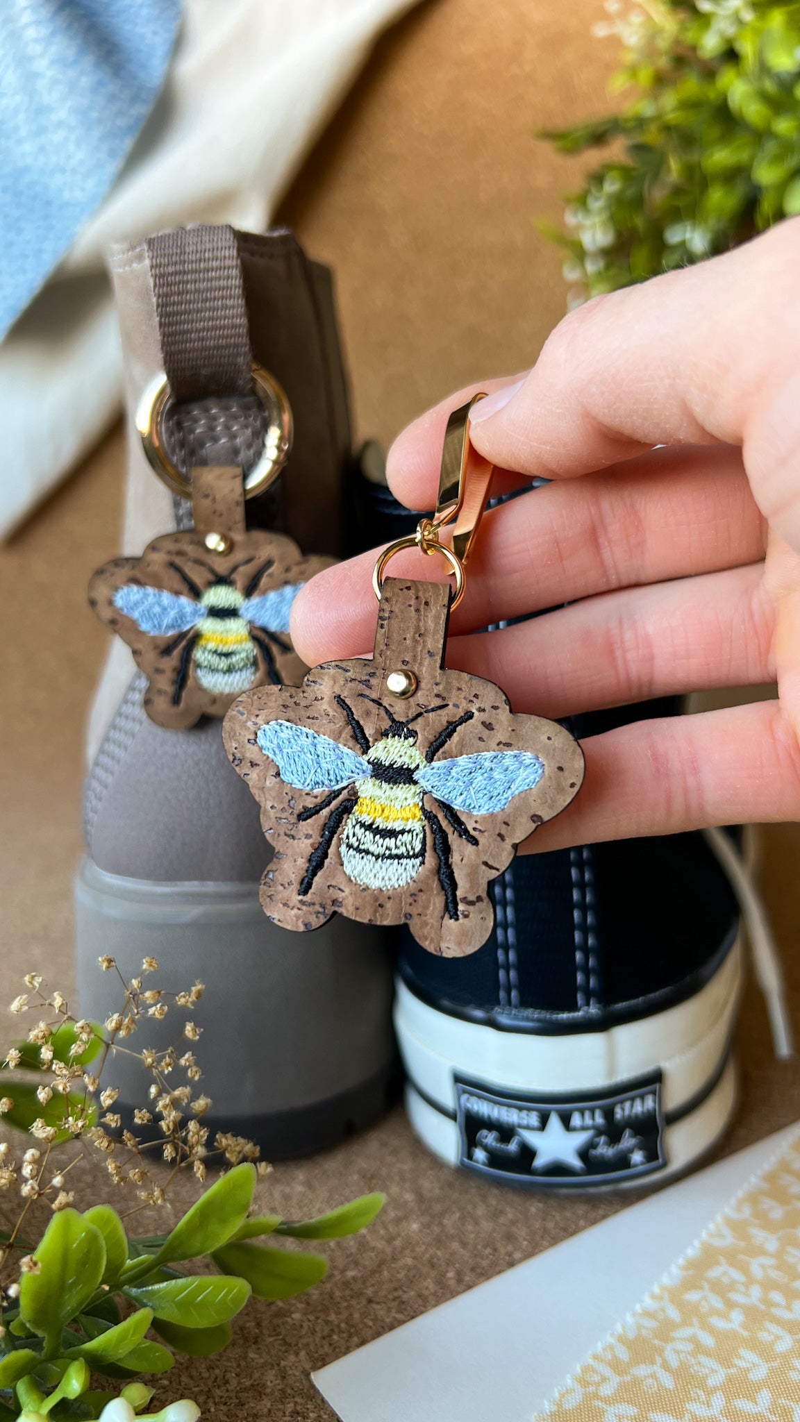 Bee Cork Shoe Accessory