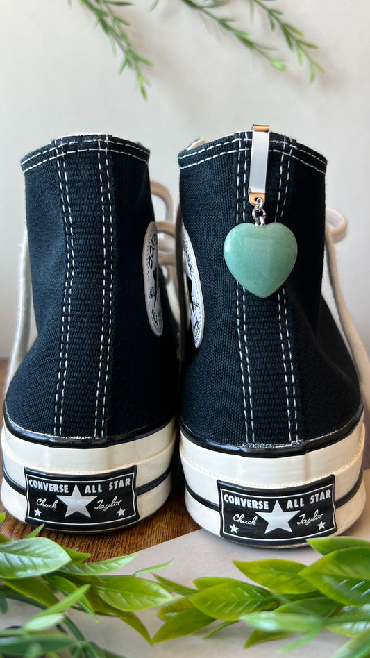 Crystal Heart Shoe Accessory