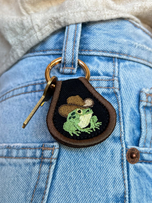 Cowboy Frog Dark Background Accessory