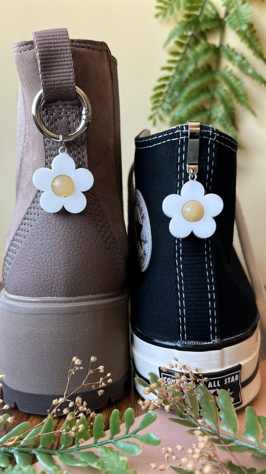 Retro Bubble Flower Shoe Accessory