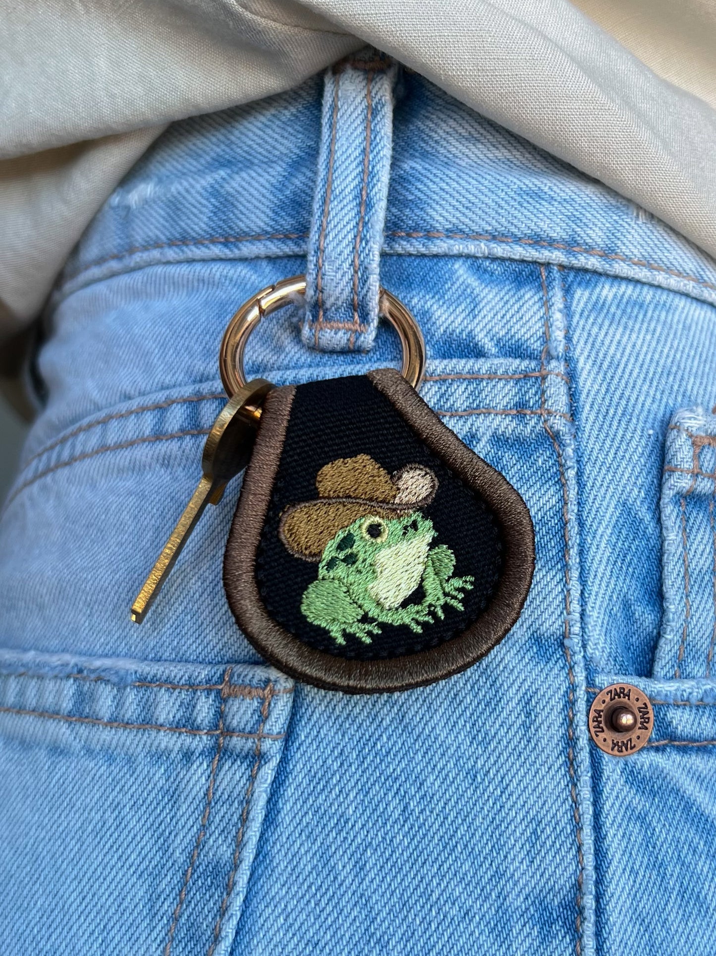 Cowboy Frog Dark Background Accessory