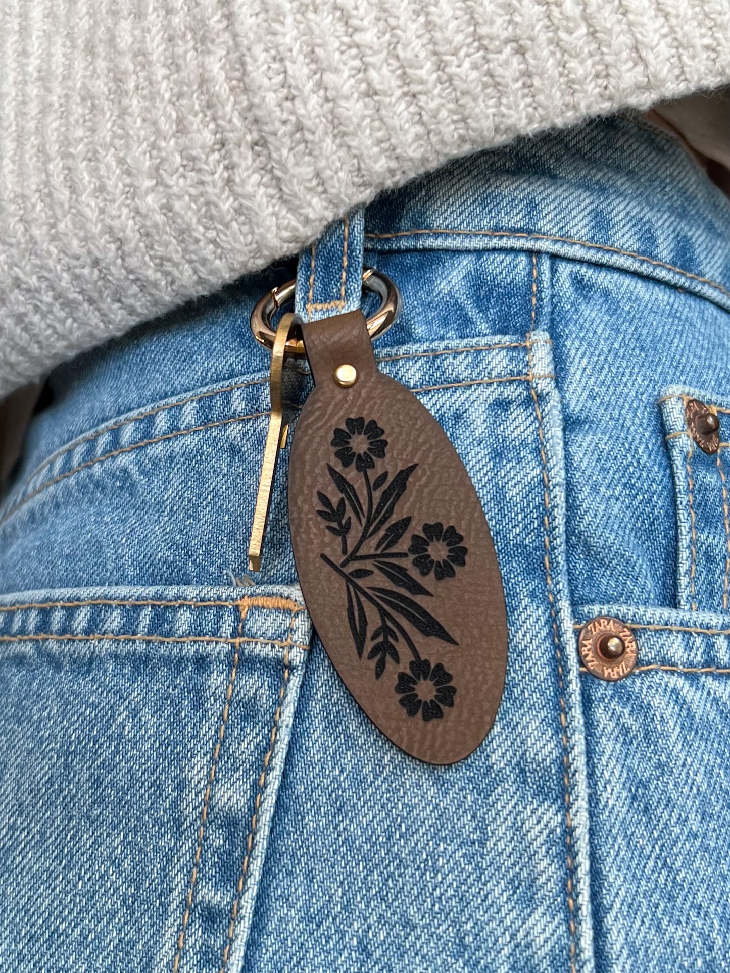 Cornflower Faux Leather Accessory