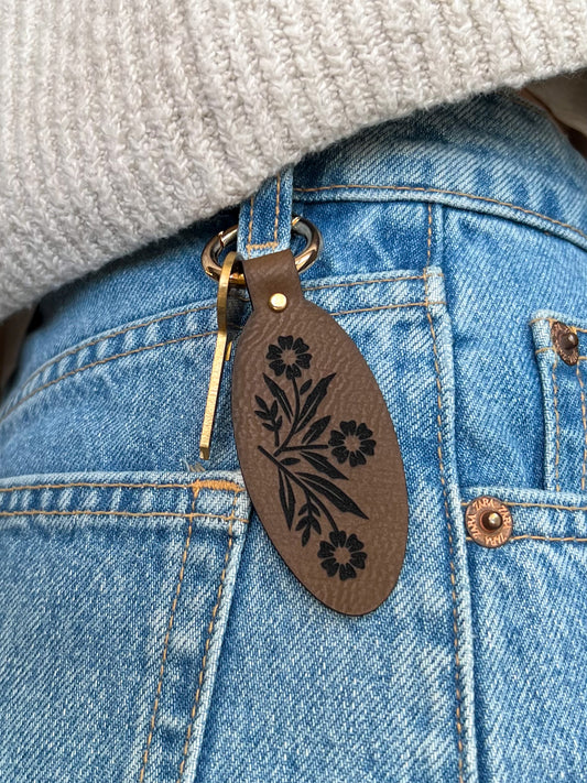 Cornflower Faux Leather Accessory