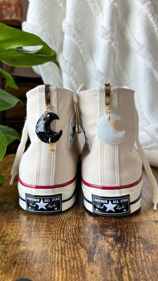 Crescent Crystal Moon Shoe Accessory
